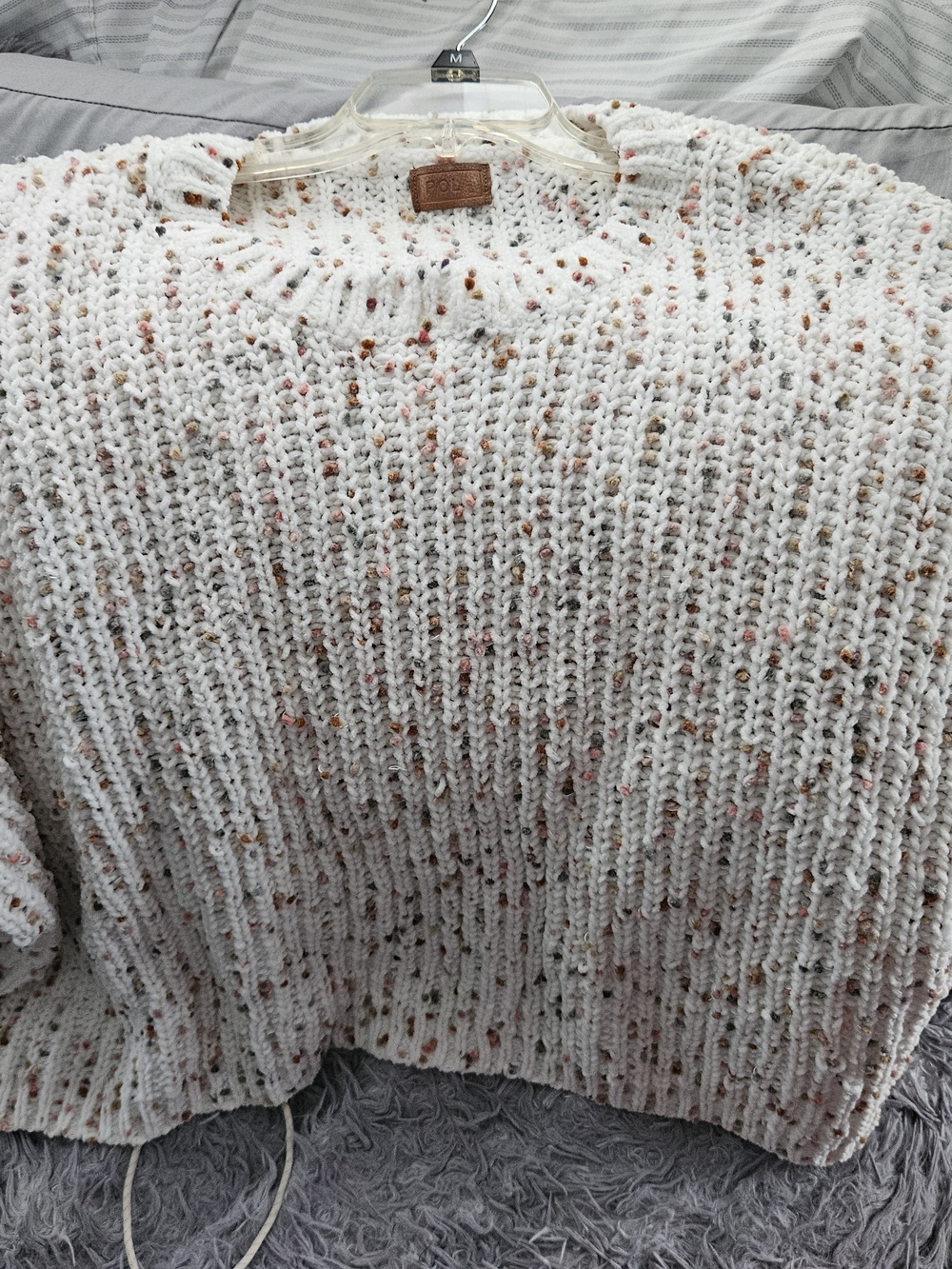 Cozy Ivory Speckled Knit Sweater - Polo by Ralph Lauren